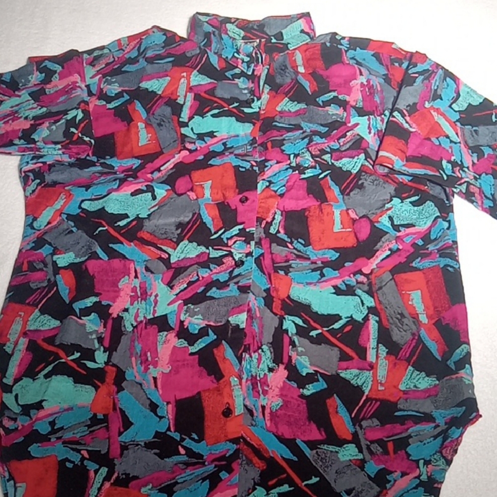 Vibrant Abstract Men's Shirt
